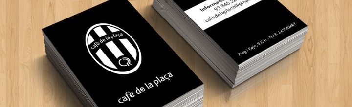 Disseny de targetes Cafè de la Plaça